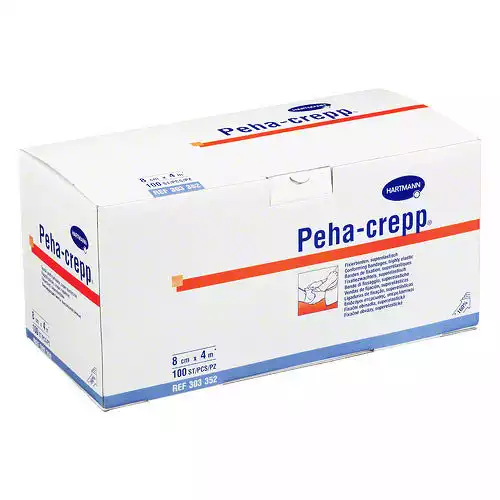 Бинт Peha-Crepp фиксирующий, размер 8см*4м, упаковка 100шт