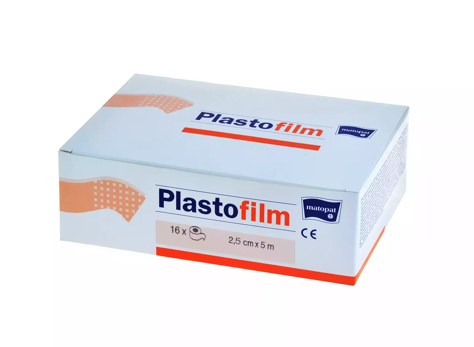 Пластырь МАТОРАТ Plastofilm, размер 2,5см*5м, прозрачный, групповая упаковка