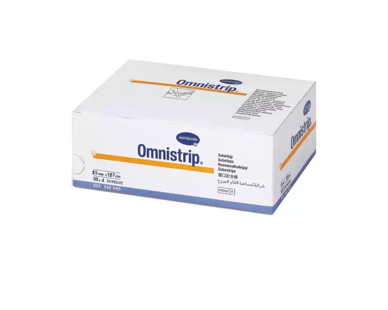 Полоски OMNISTRIP, размер 25*157мм, 2 листа по 2 полоски, для бесшовного сведения краев ран, стерильно