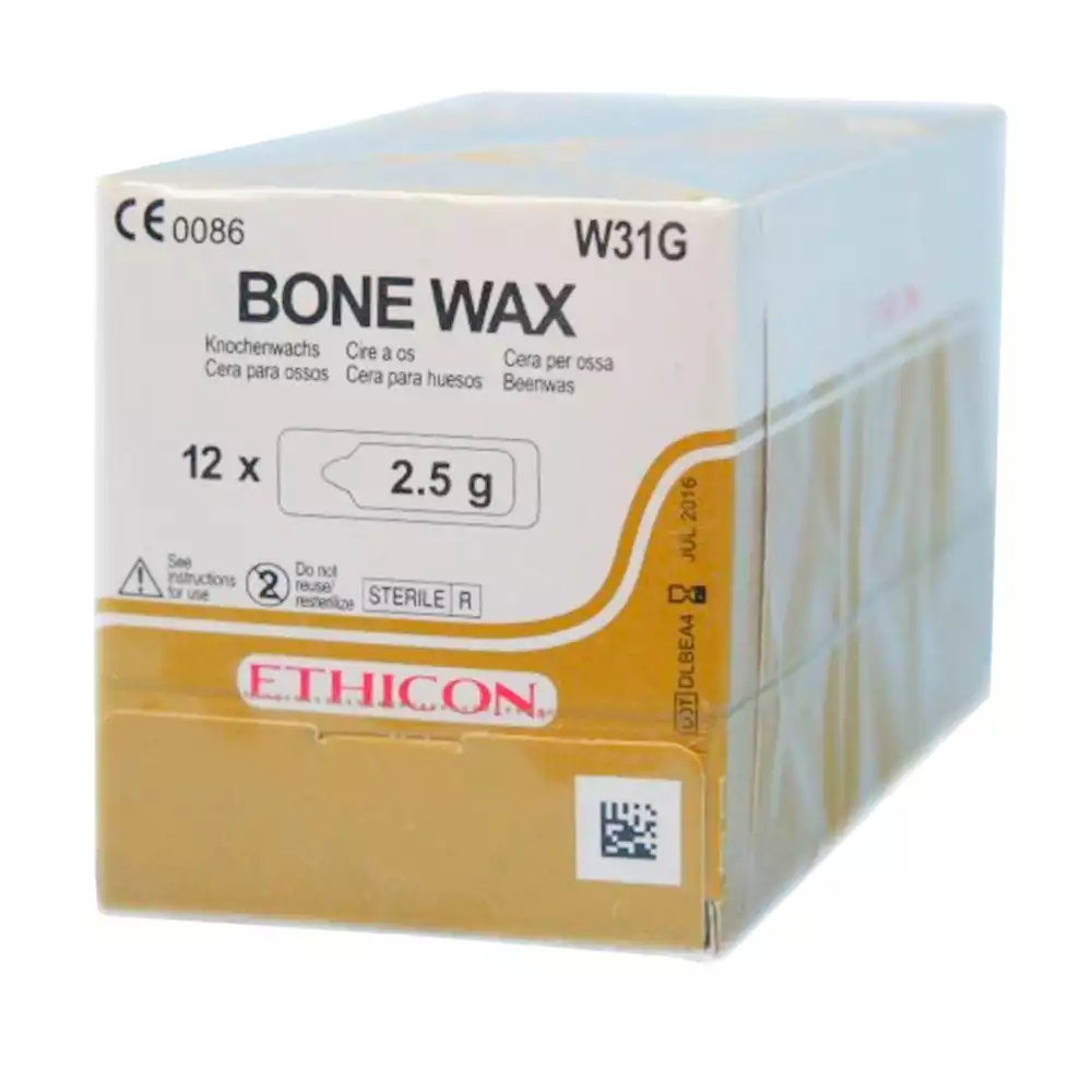 Воск хирургический (Bonewax) для костных тканей, пакет 2,5 г, стерильно, упаковка №12,  W31C